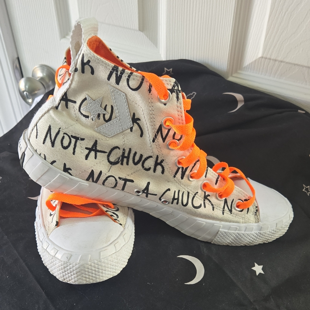 Converse Chuck Taylor All Star High Top “Chuck Not Chuck” Print Men’s 11